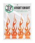 Orange Reflective Flame Stickers for Helmets & Cars