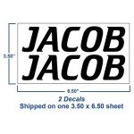 Personalized Motocross Helmet Decal Sticker Kit