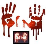 Reflective Bloody Hands Decals for Helmets & Bumpers