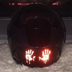 Reflective Bloody Hands Decals for Helmets & Bumpers