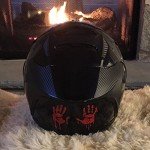 Reflective Bloody Hands Decals for Helmets & Bumpers