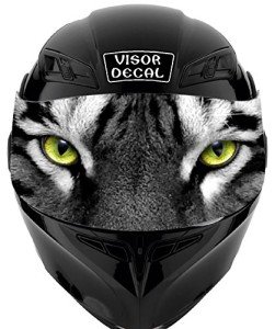 V12 Tiger Visor Tint Decal for Motocross Helmets