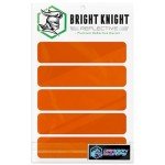 Orange Reflective Helmet Decals - 5 Pack