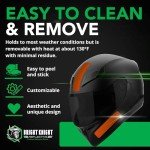 Orange Reflective Helmet Decals - 5 Pack