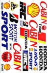 Motocross Helmet Vinyl Decals Stickers Set of 6