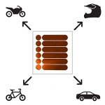 High Visibility Reflective Decals for Helmets & Bikes