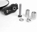 Universal 3" Round Black Handlebar Motorcycle Mirrors