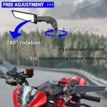 Adjustable Stealth 360° Motorcycle Rear View Mirrors