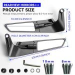 Adjustable Stealth 360° Motorcycle Rear View Mirrors