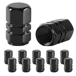 Universal Tire Valve Stem Caps for Motorsports - 12pcs