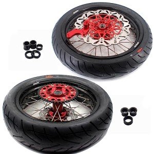 KKE Supermoto Wheels and CST Tire for XR650L