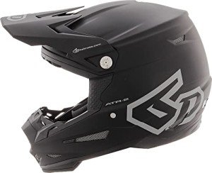 6D ATR-2 Matte Black Motocross Helmet - Large
