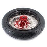 KKE Supermoto Wheels and CST Tire for XR650L