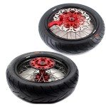 KKE Supermoto Wheels and CST Tire for XR650L