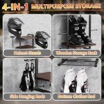 3-Tier Helmet Wall Mount and Gear Rack