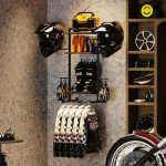 3-Tier Helmet Wall Mount and Gear Rack