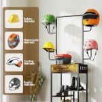 Motorcycle Helmet Stand with Storage Drawer