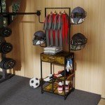 Motorcycle Helmet Stand with Storage Drawer