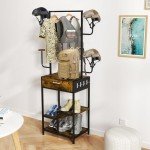 Motorcycle Helmet Stand with Storage Drawer