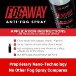 FogAway Anti-Fog Spray for Helmets and Glasses