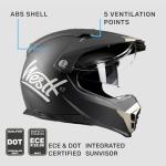 Westt Dual Sport Off-Road Motorcycle Helmet