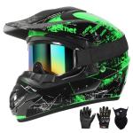SPARK Kids Dirt Bike Full Face Helmet Set