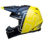 BELL Moto-9 Flex Dirt Helmet - Blue/Hi-Viz
