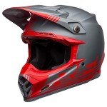 BELL Moto-9 Flex Helmet - Matte Gray/Red