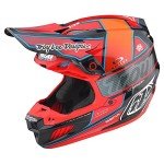 Troy Lee Designs SE5 Carbon Motocross Helmet - Red
