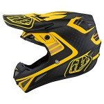 Troy Lee Designs SE4 Carbon Motocross Helmet - Black/Yellow