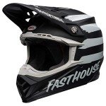 BELL Moto-9 MIPS Matte Black/White Helmet - Large