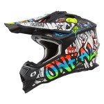 O'Neal 2SRS Adult Motocross Helmet Black/White