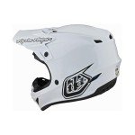 Troy Lee Designs SE4 Mono White Motocross Helmet