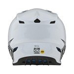 Troy Lee Designs SE4 Mono White Motocross Helmet