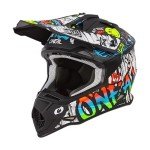 O'Neal 2SRS Adult Motocross Helmet Black/White