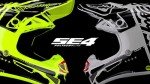 Troy Lee Designs SE4 Mono Black Motocross Helmet XL