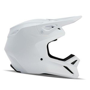 Fox Racing V1 Matte White Motocross Helmet - Large