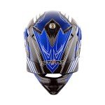 1Storm Flying Blue Motocross Helmet for Adults