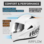 Westt Modular Motorcycle Helmet with Dual Visor