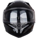 Bright Black Dual Visor Full Face Motocross Helmet