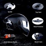 AceRide Dual Visor Full Face Motocross Helmet