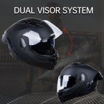 AceRide Dual Visor Full Face Motocross Helmet