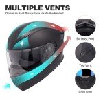 JQF Gear Modular Dual Visor Full Face Helmet
