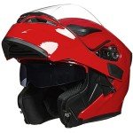 ILM Dual Visor Modular Full Face Helmet - Red