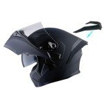 1Storm Flip-Up Full Face Motocross Helmet - Matt Black