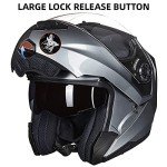 ILM Dual Visor Modular Full Face Motorcycle Helmet