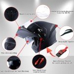 1Storm Flip-Up Full Face Motocross Helmet - Matt Black