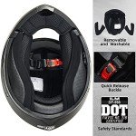 ILM Dual Visor Modular Full Face Motorcycle Helmet