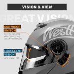 Westt Dual Visor Modular Full Face Helmet