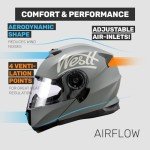 Westt Dual Visor Modular Full Face Helmet
